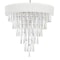 Cwi Lighting Franca 8 Light Drum Shade Chandelier With Chrome Finish 5523P22C (Off White) - alternate 2
